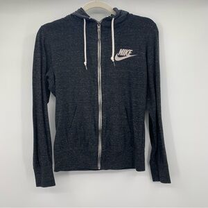 Nike Grey Zippered Sweatshirt SIze S